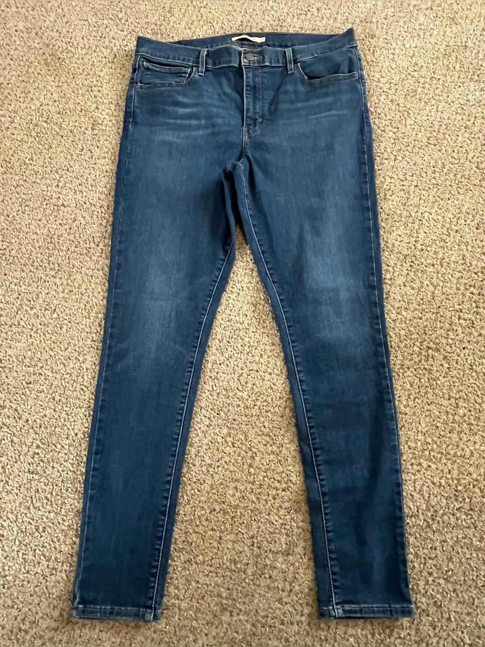 Women’s Levi’s 720 High Rise Skinny Dark Blue Stretch Jeans